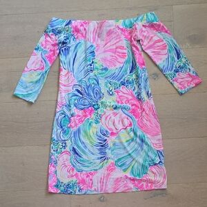 Lilly Pulitzer Colorful Off-Shoulder Dress